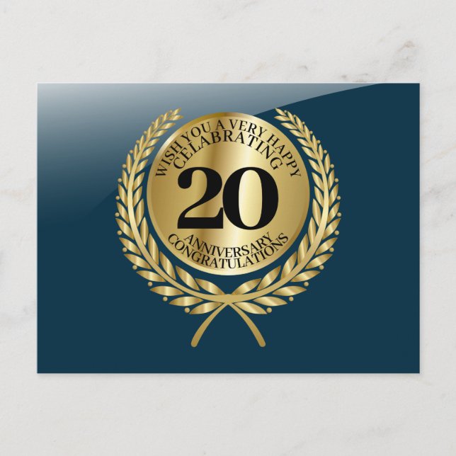 Individual congratulations card on the anniversary (Front)