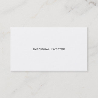 Individual Investor business cards