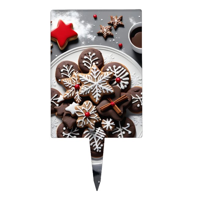 individual laminated tablecloth cake topper (Front)