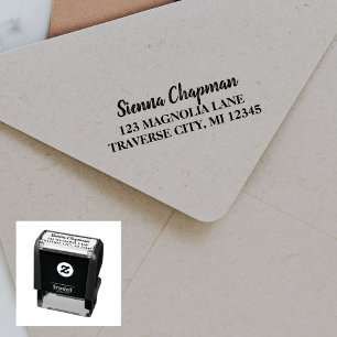 Individual Name Fancy Return Address Self-inking Stamp
