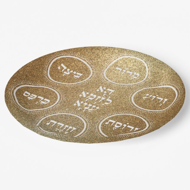 Individual Pesach Seder Plates for Everyone (Angled)