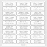 Individual  Wedding Guest Address Labels<br><div class="desc">Wedding guest address labels add style to your wedding envelopes, including those for your invitations, thank you cards, and other wedding stationery. Our custom wedding address labels and stickers have been designed with care and are perfect for weddings, anniversaries, birthdays, graduations, and all your other events. Transform your wedding stationery,...</div>