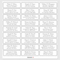 Individual Wedding Guest Address Labels