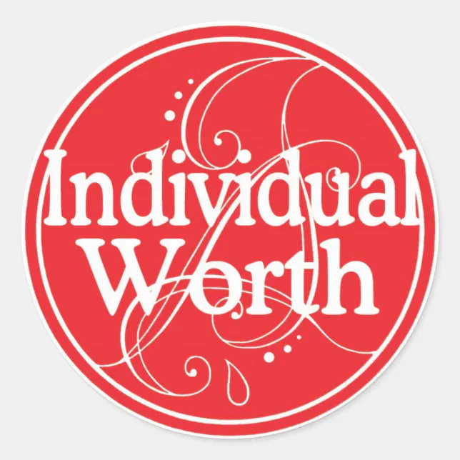 Individual Worth Sticker | Zazzle