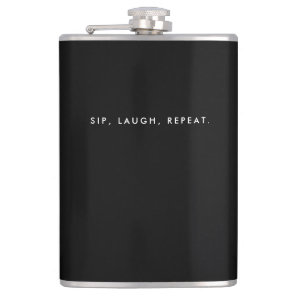 Individually Designed Gifts For Men Black Flask