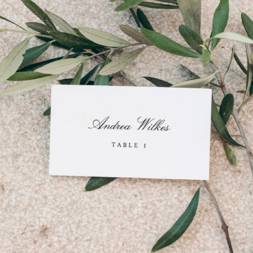Individually Personalized Wedding Place Cards Flat