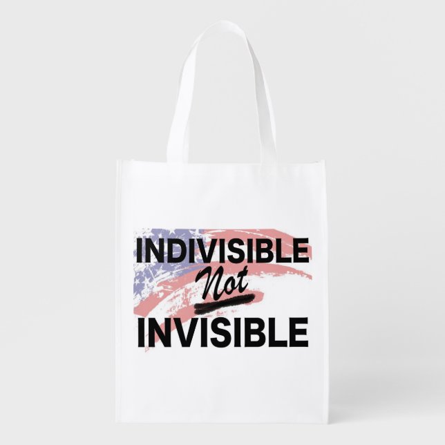 Indivisible NOT Invisible Reusable Bag (Front)