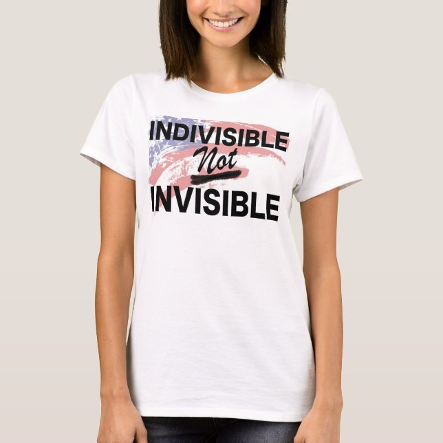 Indivisible NOT Invisible Womens Slouchy Tee (Front)