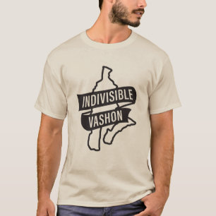 Indivisible Vashon black logo (light shirts) T-Shirt