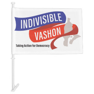 Indivisible Vashon car flag