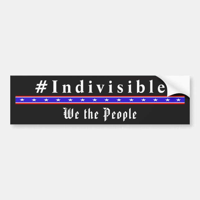 INDIVISIBLE - We The People Bumper Sticker (Front)