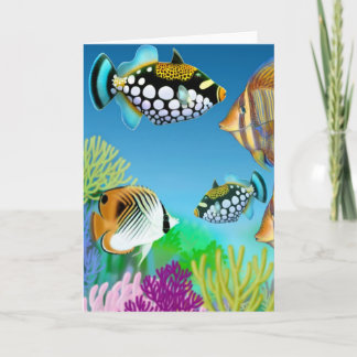Indo Pacific Reef Fish Greeting Card