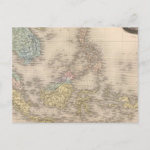 Indochina archipelago of Asia Postcard