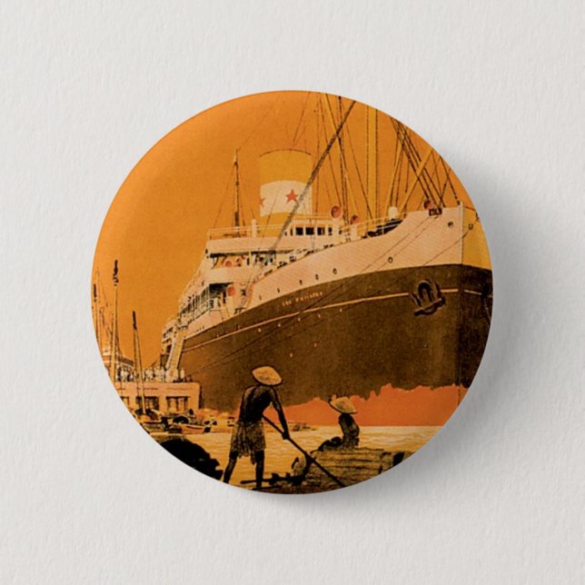 Indochine Chargeurs Reunis Button (Front)