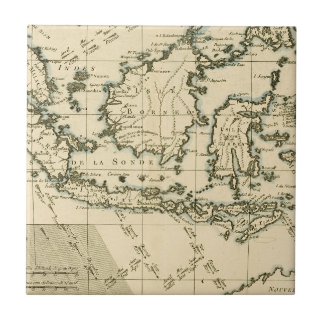 Indonesia and the Philippines Ceramic Tile (Front)