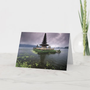 Indonesia, Bali, Ulun Danu Temple. Card