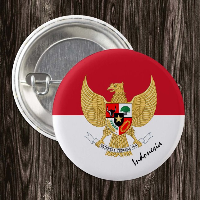 Indonesia button, patriotic Indonesian Flag Button (Creator Uploaded)