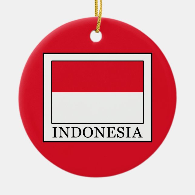 Indonesia Ceramic Ornament (Front)