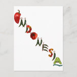 Indonesia Chili Peppers Postcard