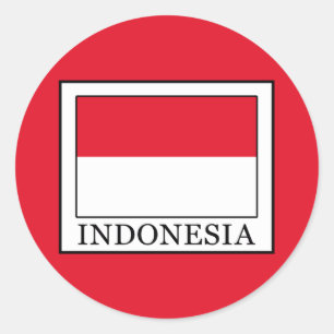 Indonesia Classic Round Sticker