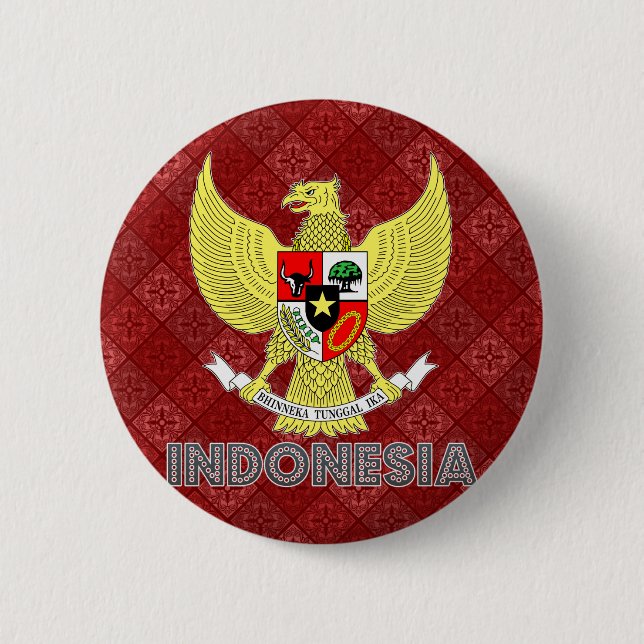 Indonesia Coat of Arms Button (Front)