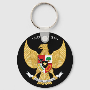 indonesia emblem keychain
