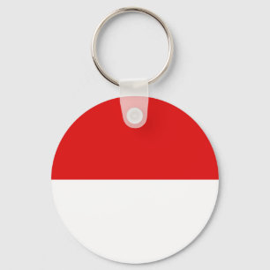 Indonesia Fisheye Flag Keychain