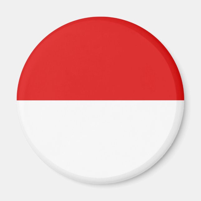 Indonesia Fisheye Flag Magnet (Front)