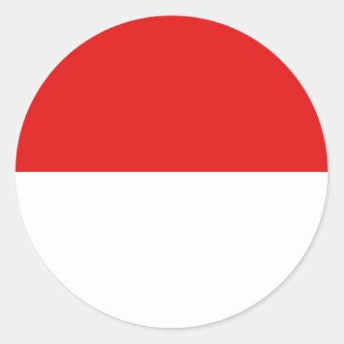 Indonesia Fisheye Flag Sticker