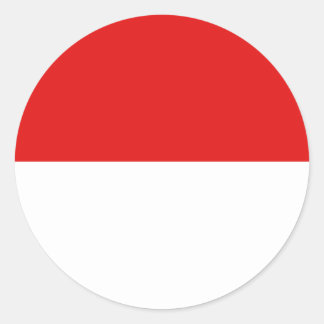 Indonesia Fisheye Flag Sticker