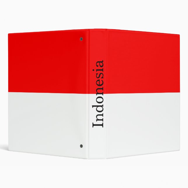 Indonesia Flag 3 Ring Binder (Background)
