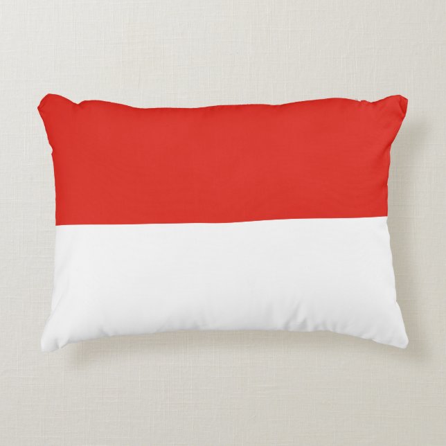 Indonesia flag accent pillow (Front)