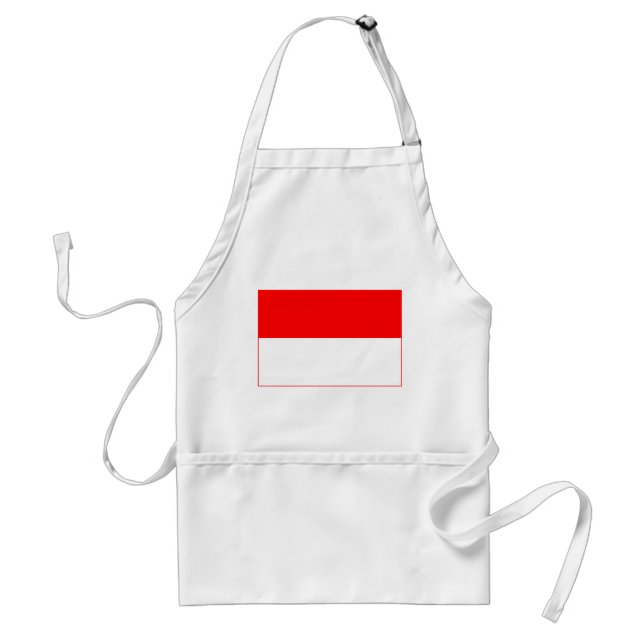 Indonesia Flag Adult Apron (Front)