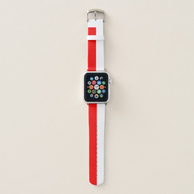 Indonesia Flag Apple Watch Band (Front)
