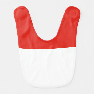 Indonesia flag baby bib