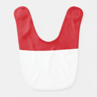 Indonesia flag baby bib