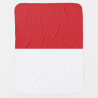 Indonesia flag baby blanket