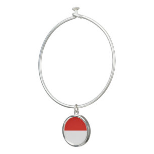 Indonesia flag bangle bracelet