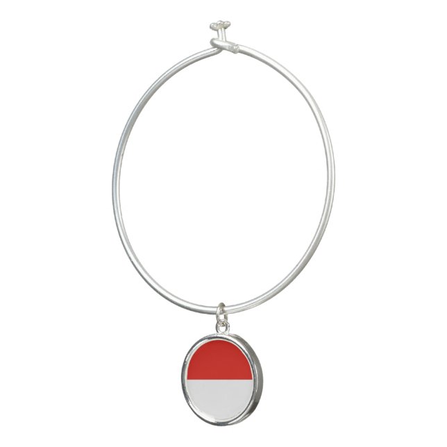 Indonesia flag bangle bracelet (3/4)