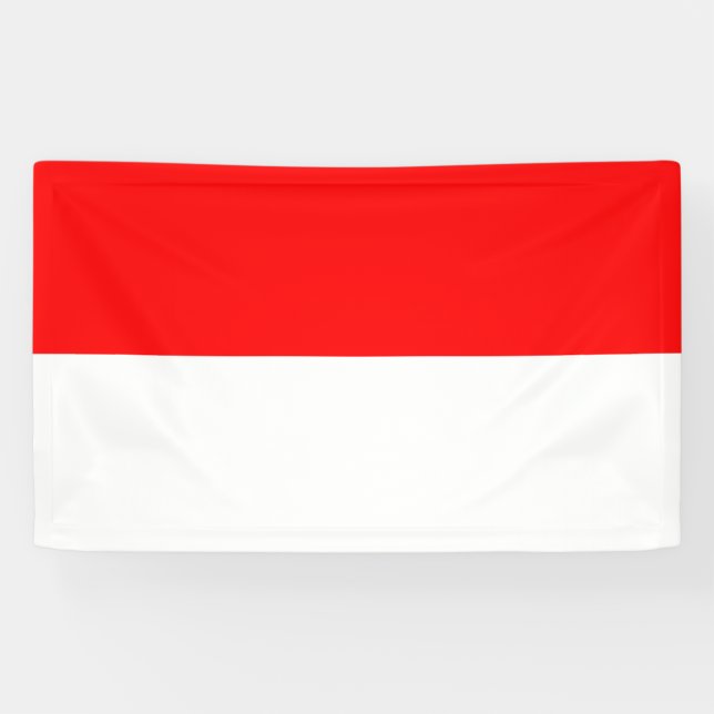 Indonesia Flag Banner (Horizontal)
