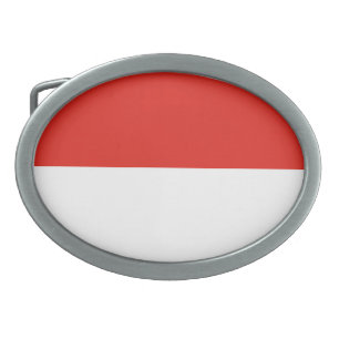 Indonesia flag belt buckle