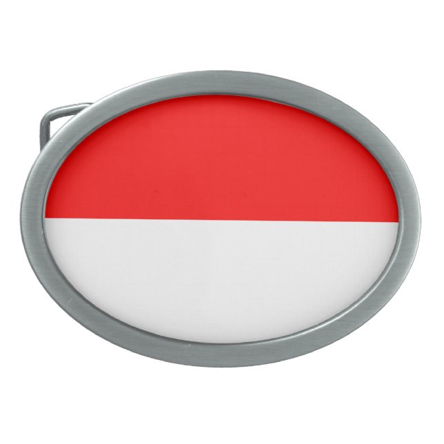 Indonesia Flag Belt Buckle (Front)