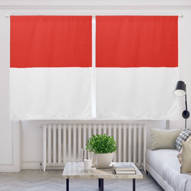 Indonesia flag blackout curtains (Living Room)