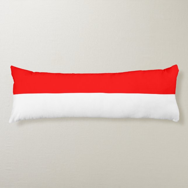Indonesia Flag Body Pillow (Front)