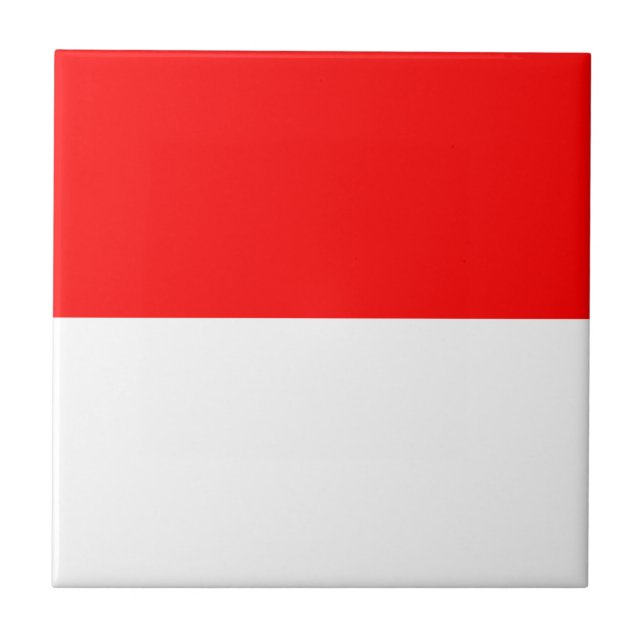 Indonesia Flag Ceramic Tile (Front)