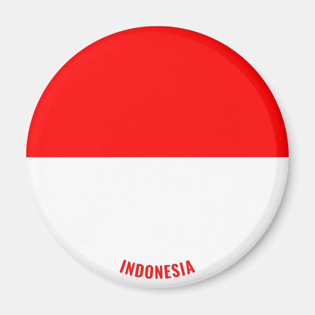 Indonesia Flag Charming Patriotic Magnet (Front)