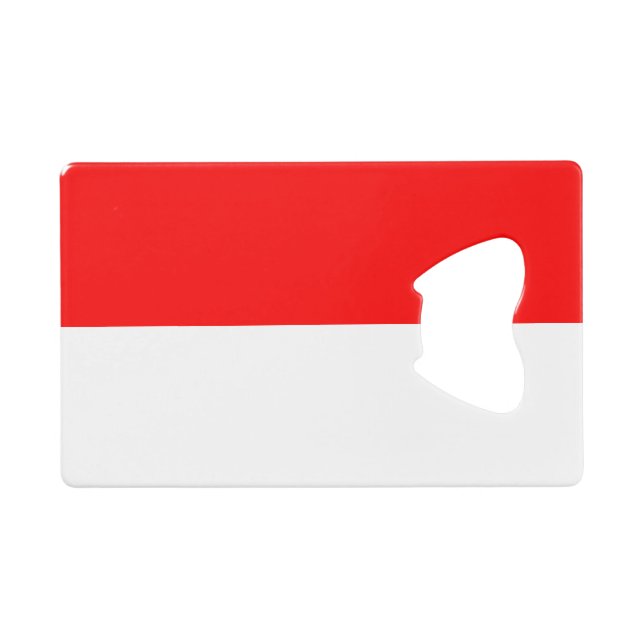 Indonesia Flag Credit Card Bottle Opener (Front (Horizontal))
