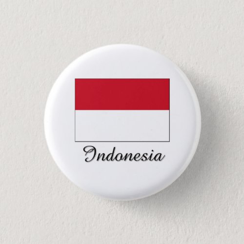 Indonesia Flag Design Button