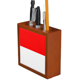 Indonesia Flag Desk Organizer