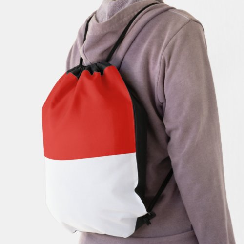 Indonesia flag drawstring bag